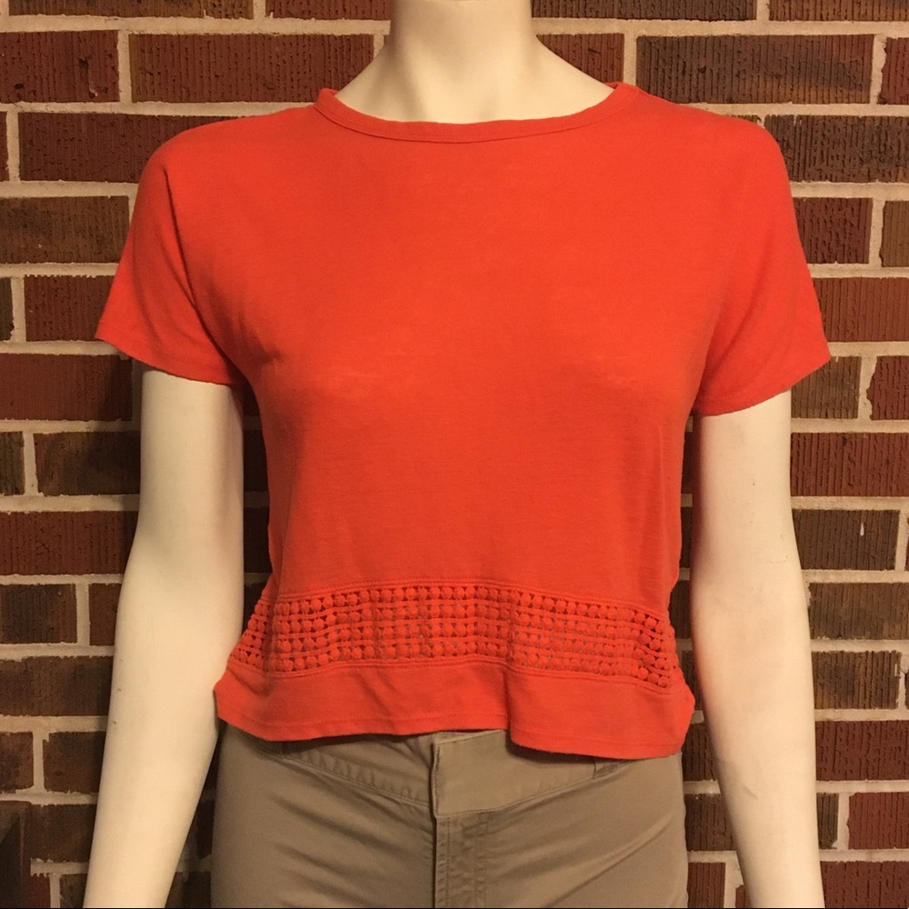 Old Navy orange crop top